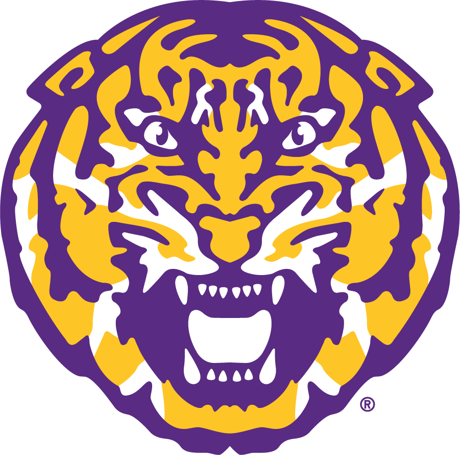 LSU Tigers 2017-Pres Secondary Logo diy DTF decal sticker